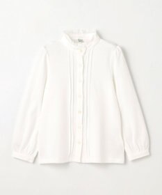 ANY KIDS リボン付きスタンドカラーブラウス