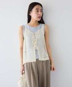 CRAFT STANDARD BOUTIQUE ノットヤーン透かしビスチェ