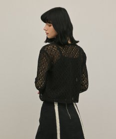 GRACE CONTINENTAL レースフレアスリーブトップ