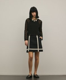 GRACE CONTINENTAL レースフレアスリーブトップ