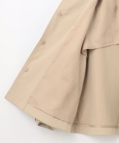 組曲 S コットンライクツイル ノーカラーショート丈コート
