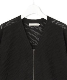 ICB L シアージャカード ニットブルゾン