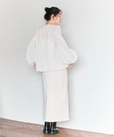 #Newans 【洗える】フィラッフィギャザースリーブブラウス