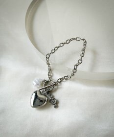 WEGO Lハートモチーフチャームブレス