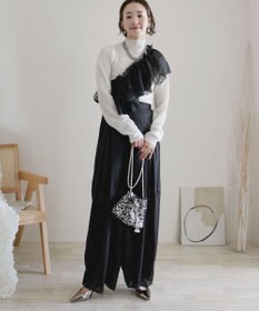 Green Parks AnriettMusee シアータックワイドパンツ