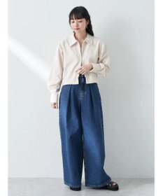 earth music&ecology ジップショートシャツ