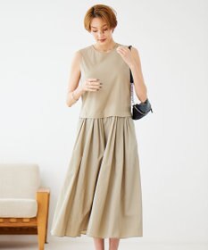 ICB L 【人気のため新色追加・洗える】 ジャージコンビドレス