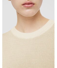 JOSEPH 【洗える】マイクロストライプ　ショートスリーブニット