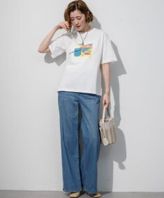 23区 L Lauren Rolwing コラボ グラフィックプリント Tシャツ