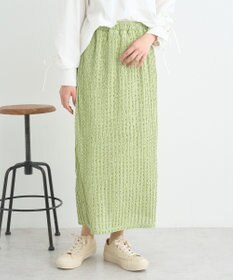 earth music&ecology ベルティカルフリルナロースカート