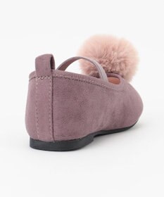 ANY KIDS ポンポン付きパンプス