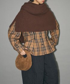 Green Parks フードマフラー＋ケープニット