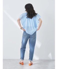 earth music&ecology コットンボイルフリルブラウス