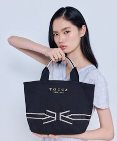 TOCCA BOW BRIDGE CANVAS TOTE トートバッグ【星風まどかさん着用】