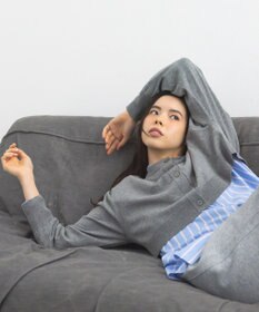 CRAFT STANDARD BOUTIQUE 選べる丈/クルーネックカーディガン