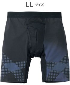 WACOAL MEN ボクサーパンツ【CROSSWALKER】はいて歩いてカロリー消費アップをめざそう！ムレ軽減設計 前開き スパッツ ロング丈 GX6007 /ブロス バイ ワコールメン