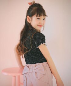 ANY KIDS 【洗濯機可能】バックリボン ショートパンツ