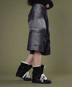 WEGO フラップポケットニータックカーゴハーフパンツ