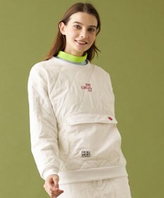 PW CIRCULUS 【裏地付き/防寒】【WOMEN】キルティングスエットプルオーバー