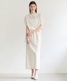 BEIGE， SPINEL / タックギャザー Iラインスカート