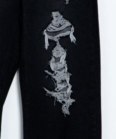 WEGO ダメージデニムワイドパンツ