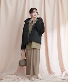 Tiaclasse ファイバーダウン×ダンボール異素材ショートコート