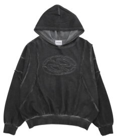 WEGO 【ユニセックス着用ITEM/MLサイズ展開】コールドダイスウィッチングプルパーカー