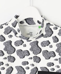 PW CIRCULUS 【UV遮蔽率99.5%  UVカット/速乾/ストレッチ】【MEN】アニマルドットポケットモックT ゴルフ