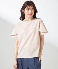 ANY SIS L 【前後着用・UVケア・洗える】2WAYジョーゼットジャージーフリル カットソー