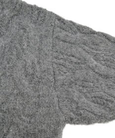 Green Parks ふわふわケーブルニットプルオーバー