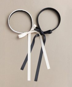 Phoebe ハングリボンカチューシャ　ホワイト