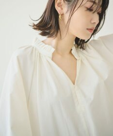 #Newans 【ANSWER for 骨格ナチュラル】ギャザーネックフレアスリーブチュニック