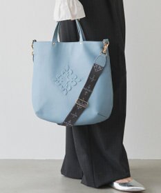 russet スリム2WAYトートバッグ <エンボスモノグラム>(CE-1611)