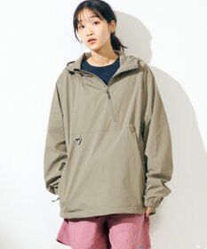 【UNISEX】撥水加工 フレックスアノラックパーカー, ブラック, M