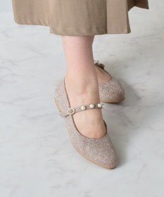 Bridget Birkin 【Bridget Birkin】パールストラップメリージェーンパンプス