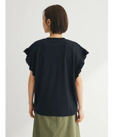 Green Parks ・ＤｏｕｂｌｅＦｌａｇｓ　フリルショルダープリントＴＥＥ