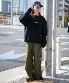 WEGO 【ユニセックス着用ITEM】THEBOYエルボーパッチクルーネックPO