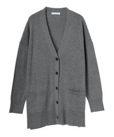Green Parks もちやわ　Ｖネックミディ丈ニットカーディガン