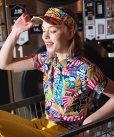 FILA GOLF／marie claire 【Loudmouth】柄ポロシャツ