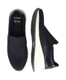 Bridget Birkin 【Round About】ラインストーンアクセントスリッポンスニーカー