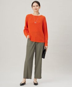 自由区 L 【洗える】ストレッチライトツイルベイカー パンツ