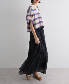 Green Parks エアリーティアードスカート