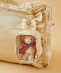 Maison de FLEUR EC限定サテンフリルキャリーオンバッグ