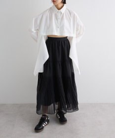 Green Parks エアリーティアードスカート