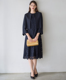 23区 【APPLAUDIR】モールラインフラワーレース ドレス