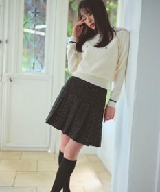 Feroux プリーツミニ スカート