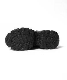 WEGO ダブルリボン厚底ダッドスニーカー