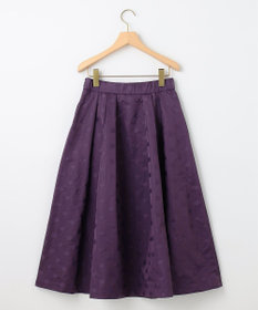 組曲 ドットジャガード フレア スカート