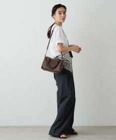 russet 《composition》レザー2WAYミニボストンバッグ(CE-1684)