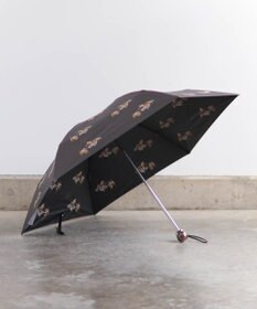 AND WOOL 〈UVカット率99%以上・一級遮光生地・晴雨兼用〉野ばら刺繍の日傘 （折りたたみ傘タイプ）